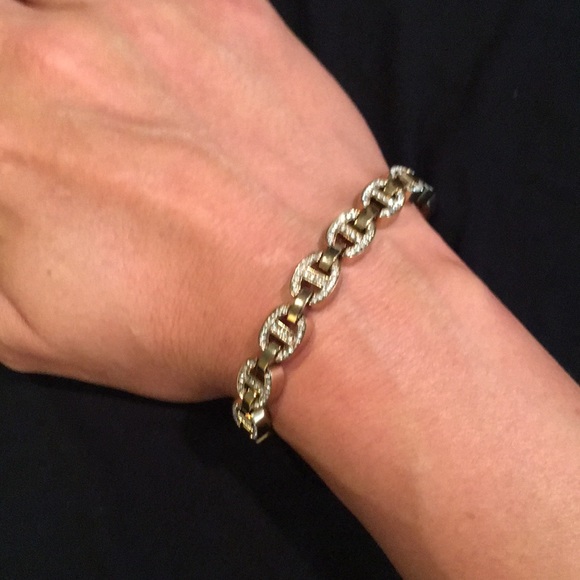 MICHAEL KORS Gold Tone Rhinestone Bracelet - Picture 3 of 3